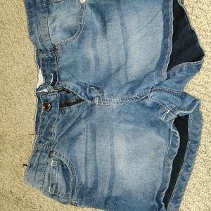 Girls Stretch Jean Shorts